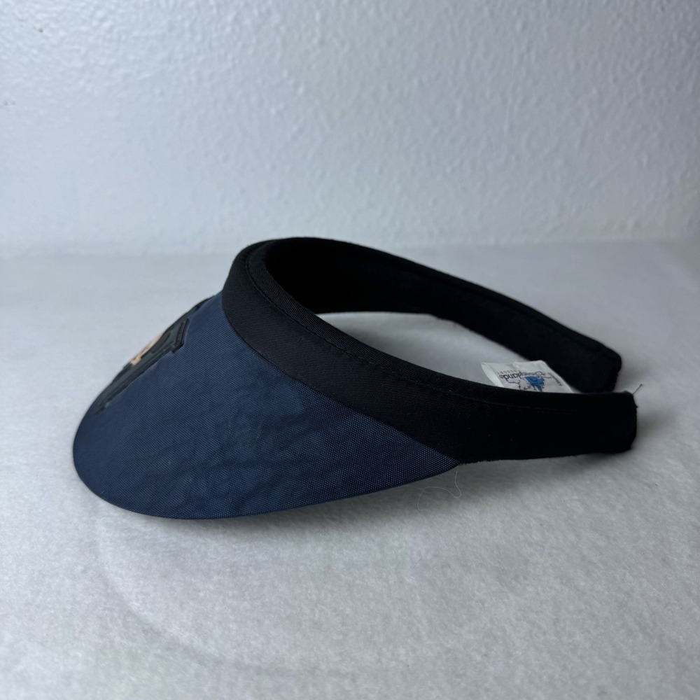 Vintage Disney Disneyland Resort Mickey Mouse Visor Hat 90s Blue Black M - Picture 4 of 8